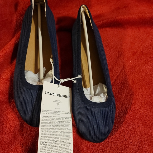 NWT WOMENS KNIT BALLET FLAT SIZE 6 NAVY BLUE - Picture 8 of 12